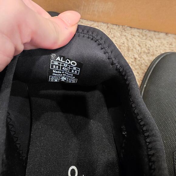 NIB Aldo love planet Reid black sneakers men\'s sz 9.5 main image 7